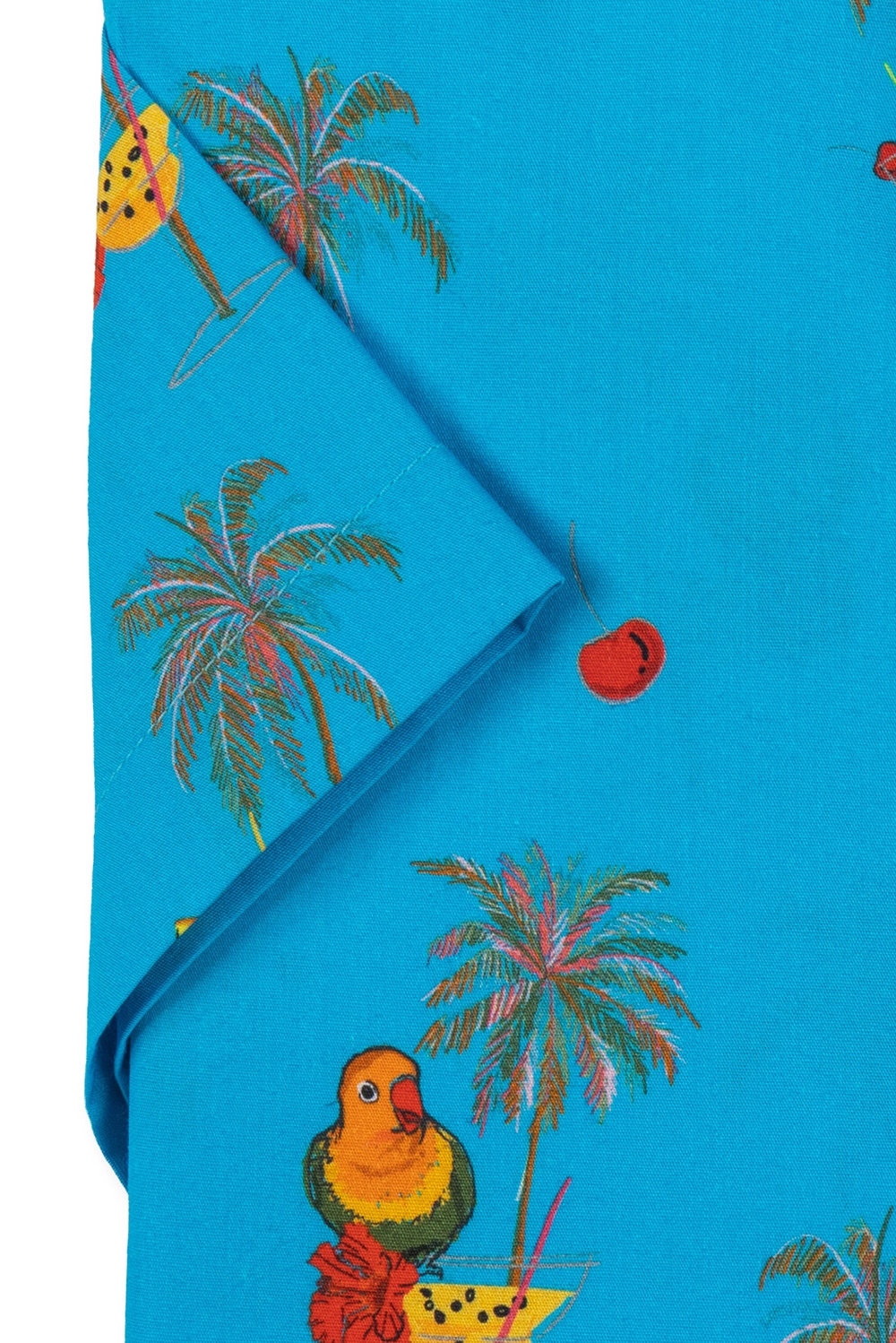Camasa maneca scurta shaped bleu print 2