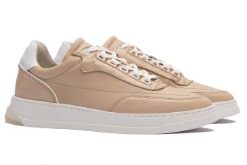 Sneakers bej piele naturala
