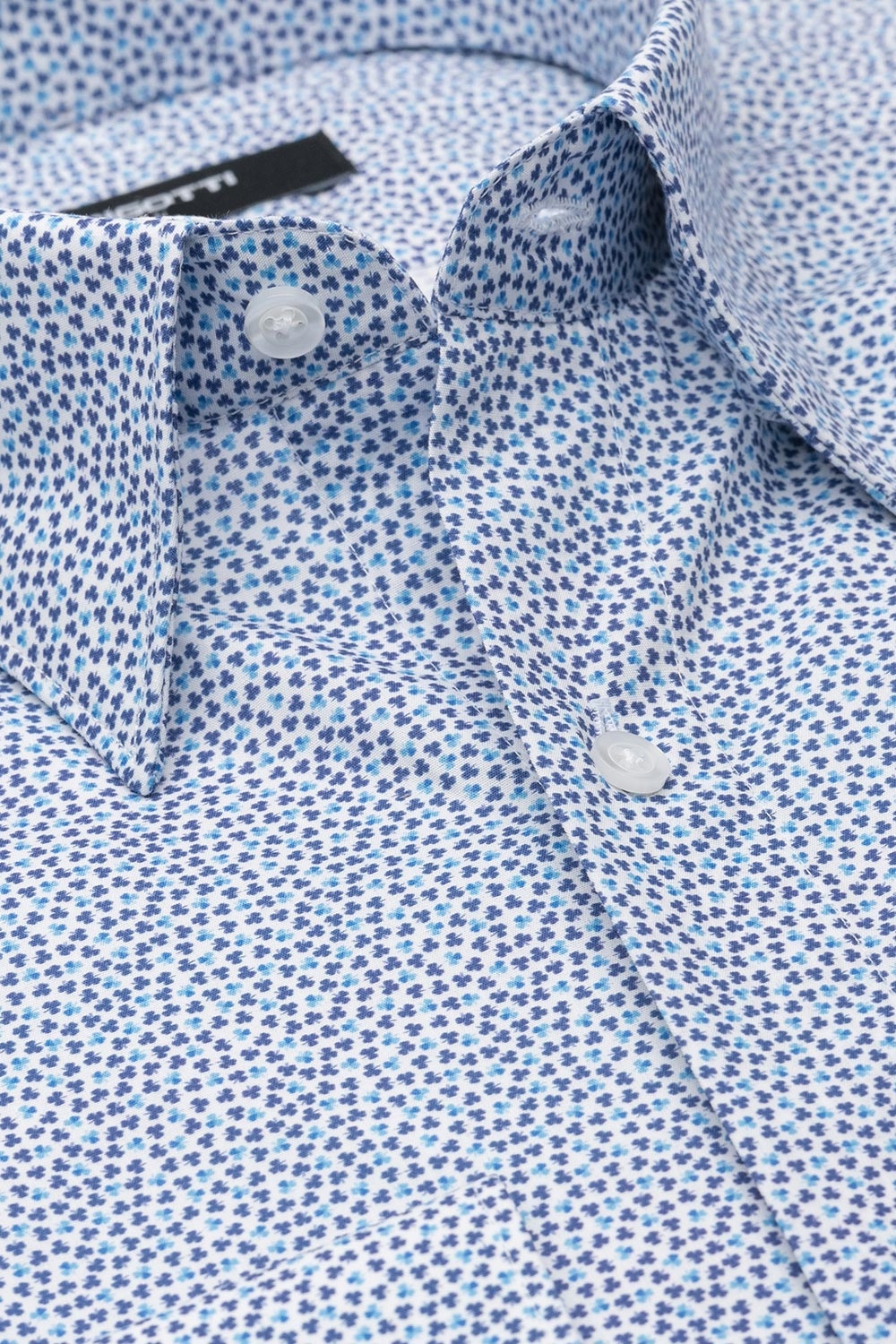 Camasa slim alba print floral 1