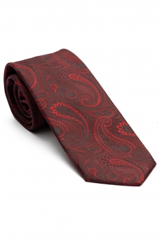 Matase tesuta burgundy floral