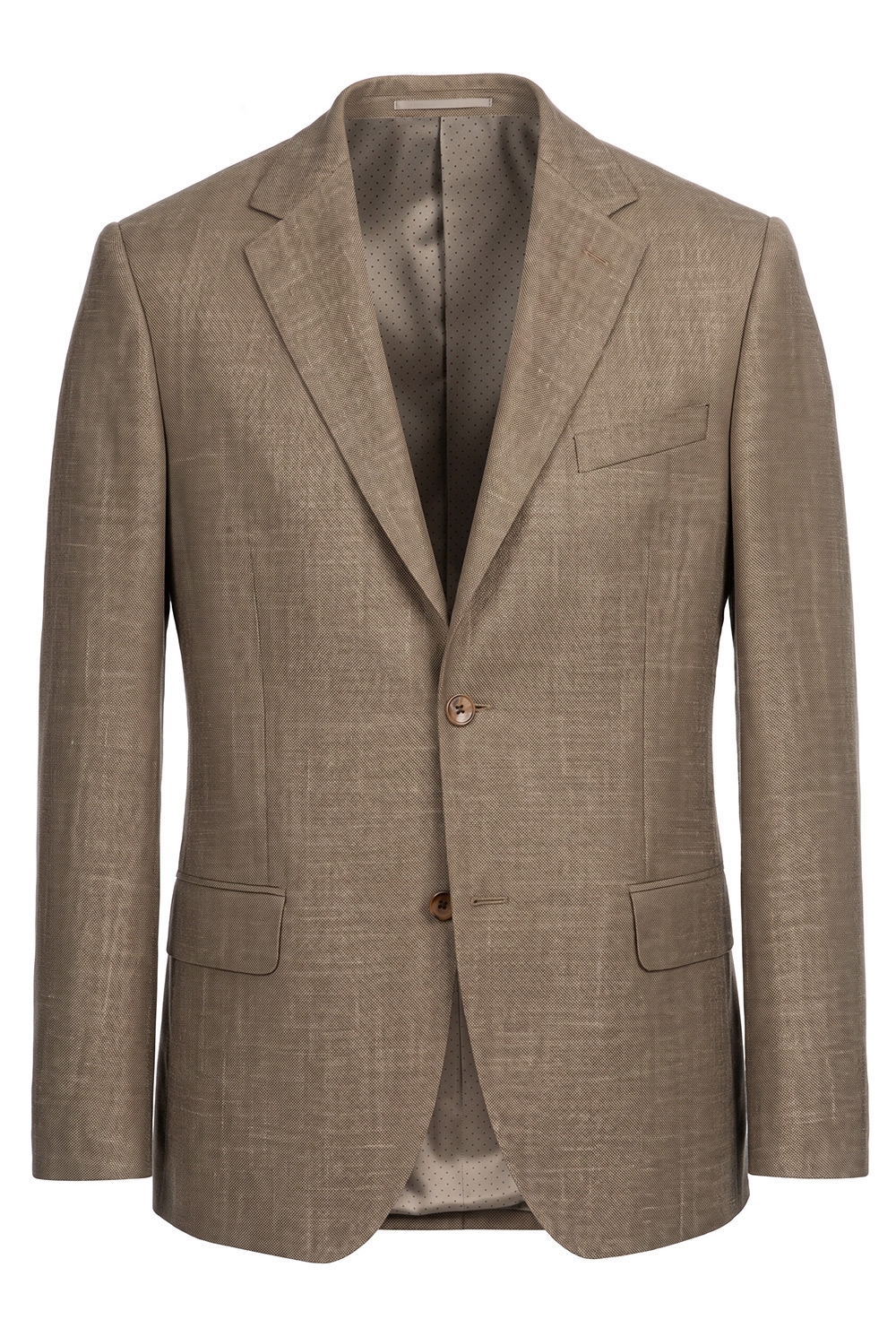 Slim body brown structured blazer 1