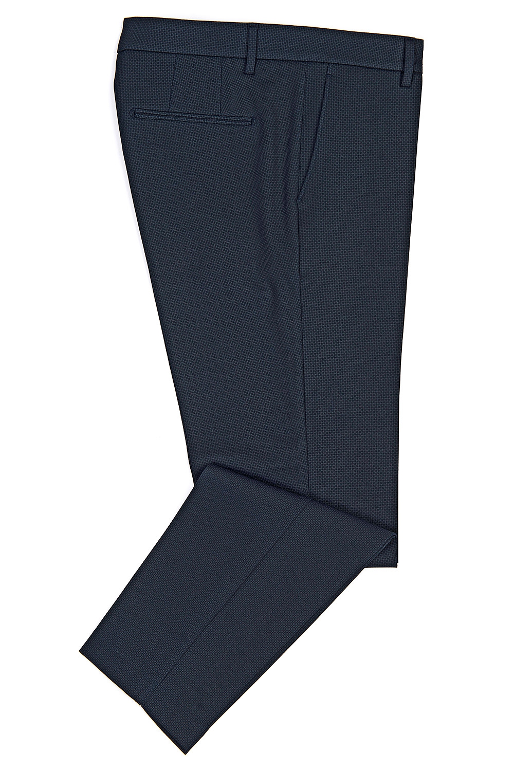 Pantaloni slim bleumarin print geometric 0