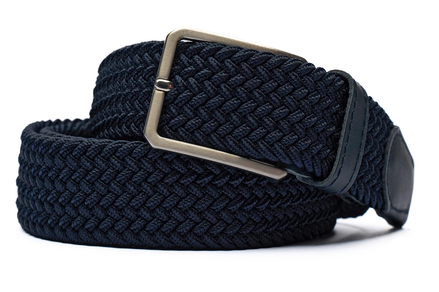 Belt blue textil elastic,piele 0