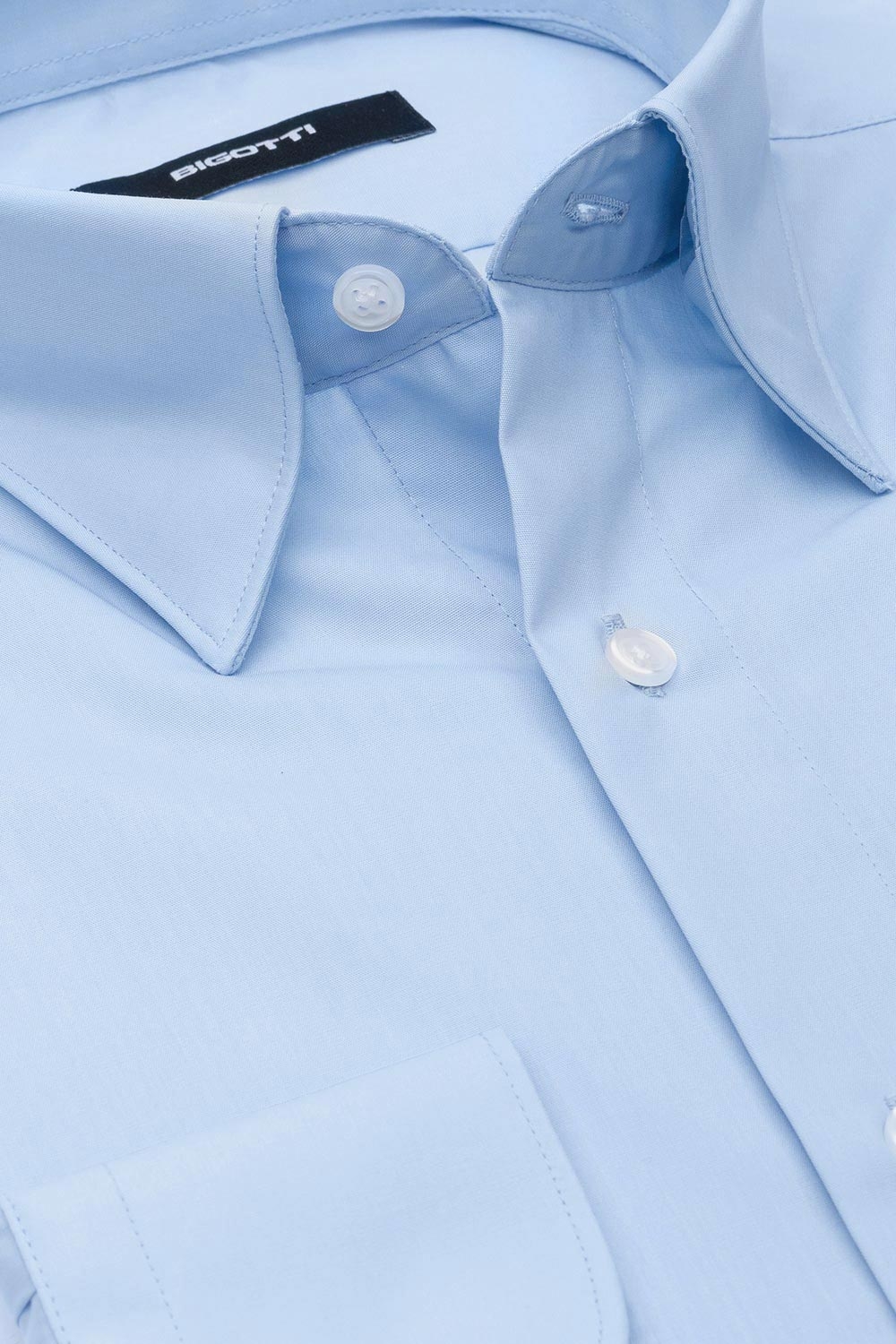 Camasa slim bleu uni 1