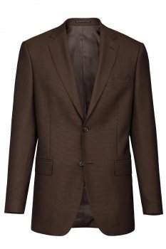 Slim body brown plain blazer