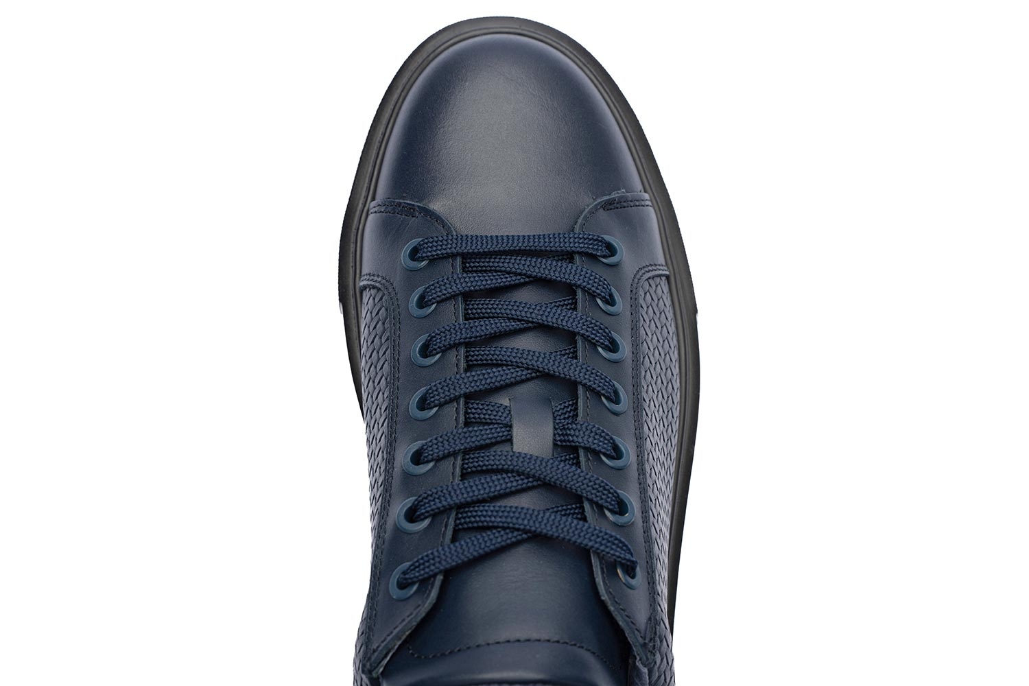 Navy genuine leather shoes 3