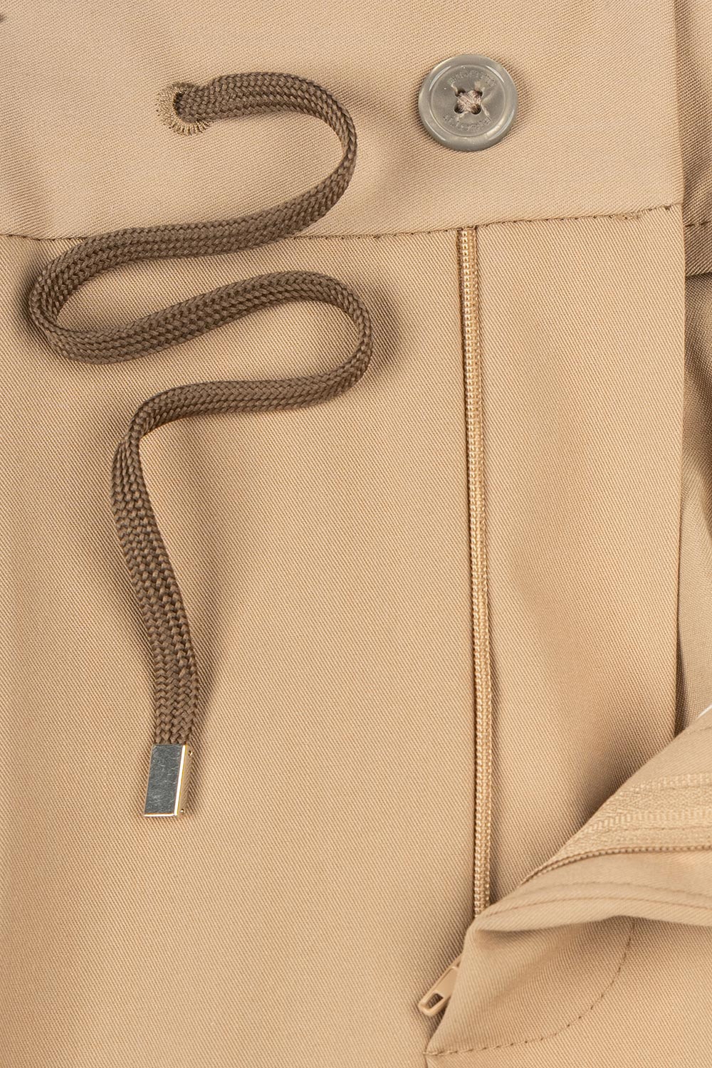 Pantaloni slim bej uni 2