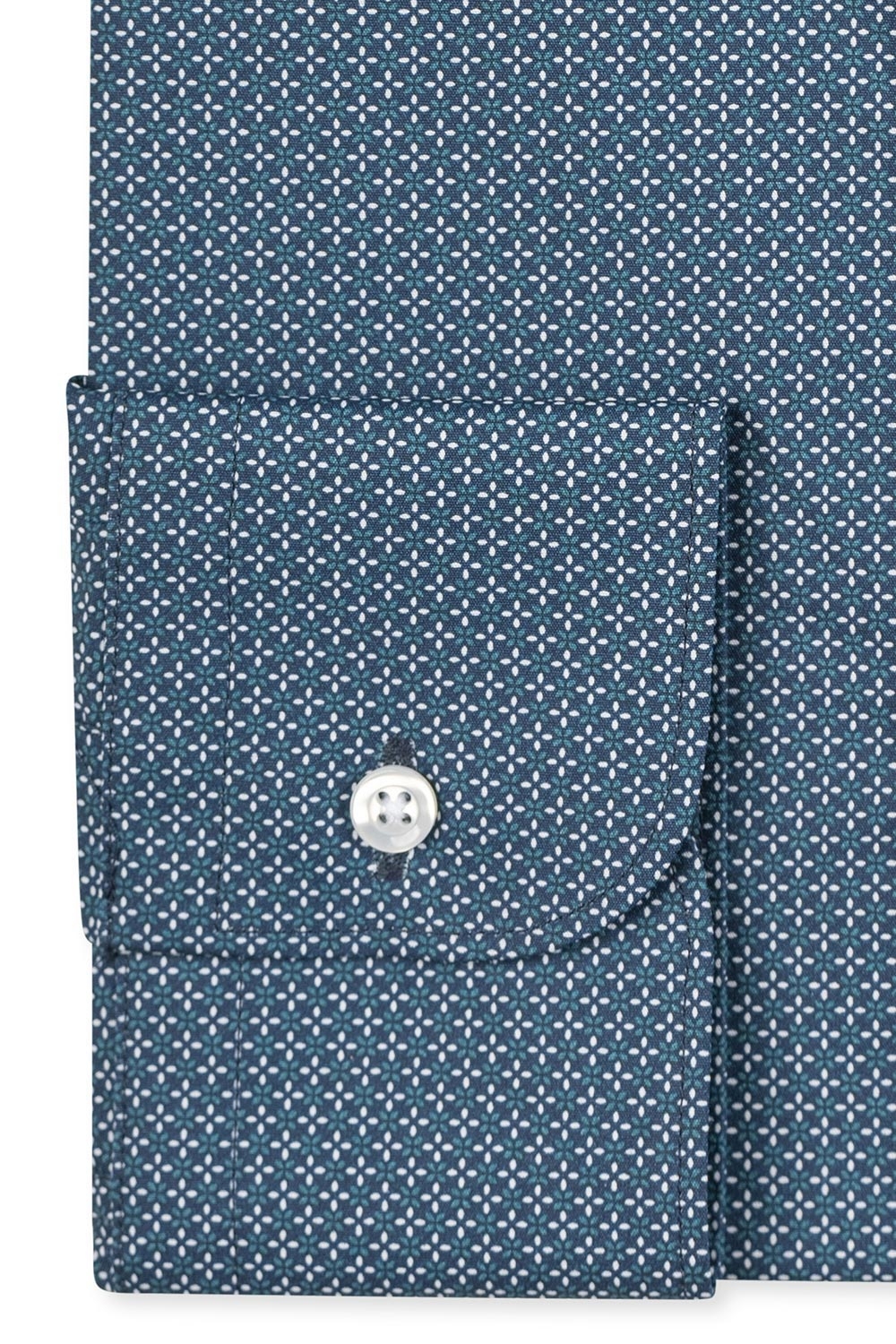 Camasa shaped verde print floral 2