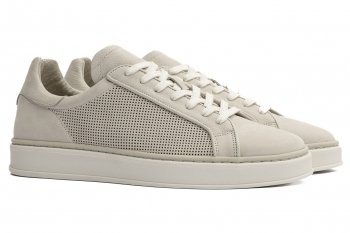 Sneakers bej piele naturala