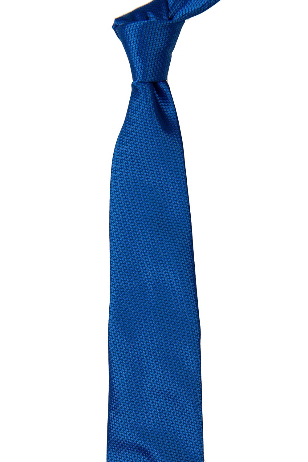 Cravata Poliester tesut Albastra Uni 1