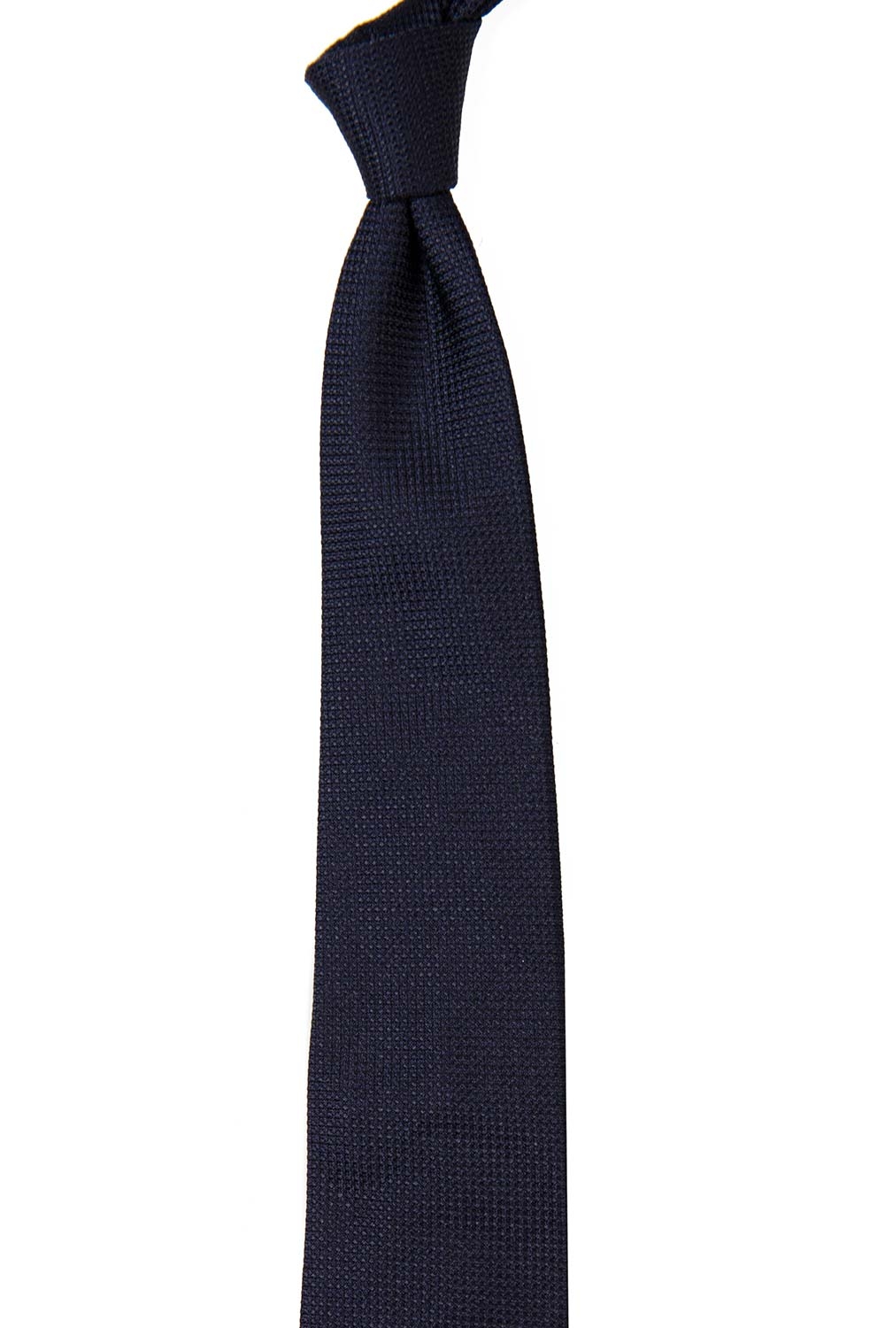 Cravata matase tesuta albastra uni 1