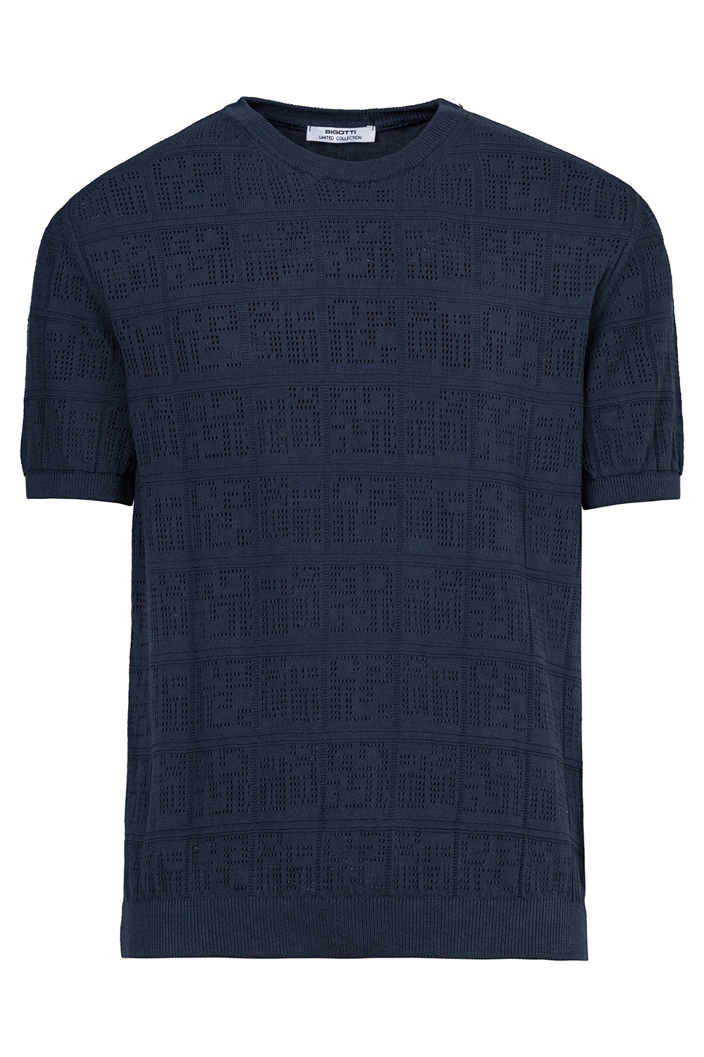 Tricou slim bleumarin uni 0