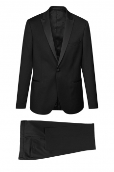 Costum slim mondrian negru uni