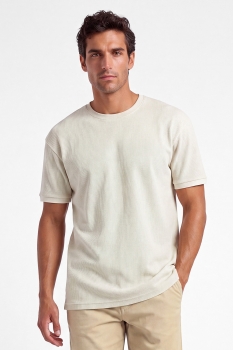 Tricou oversize alb uni