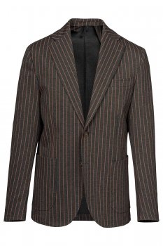 Slim body grey stripe blazer