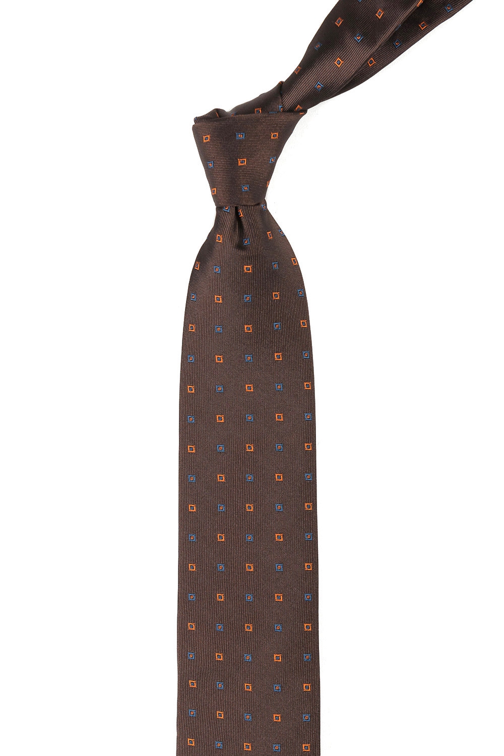 Cravata maro print geometric 1