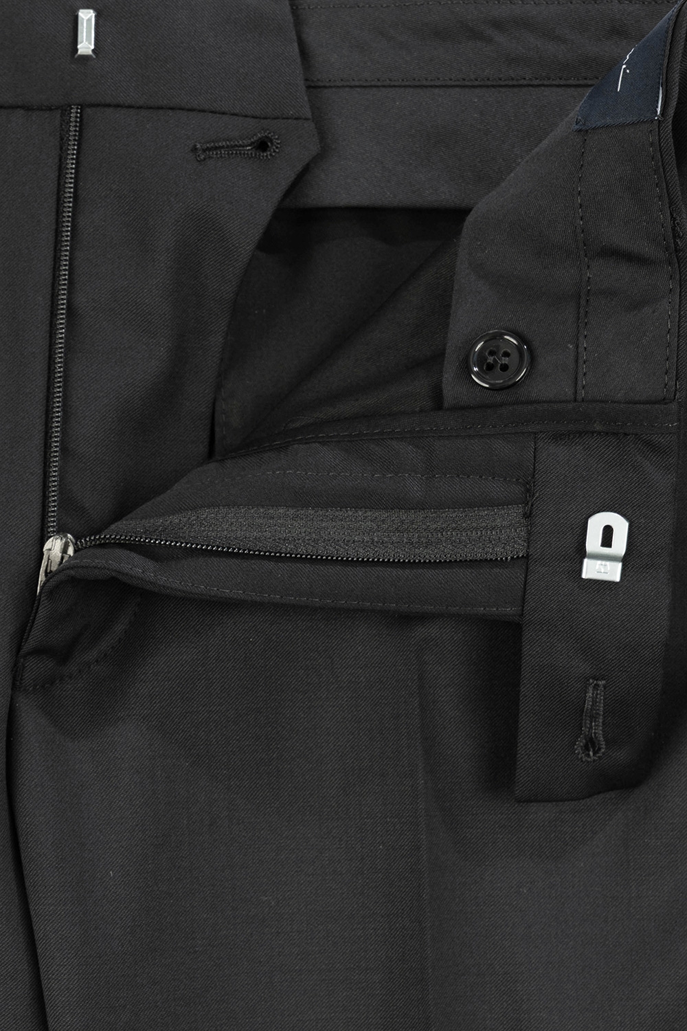 Pantaloni conti slim negri uni 1