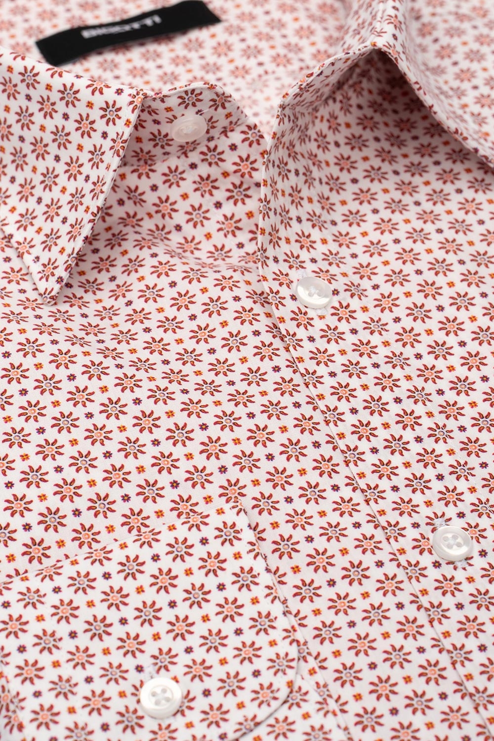 Camasa shaped alba print floral 1