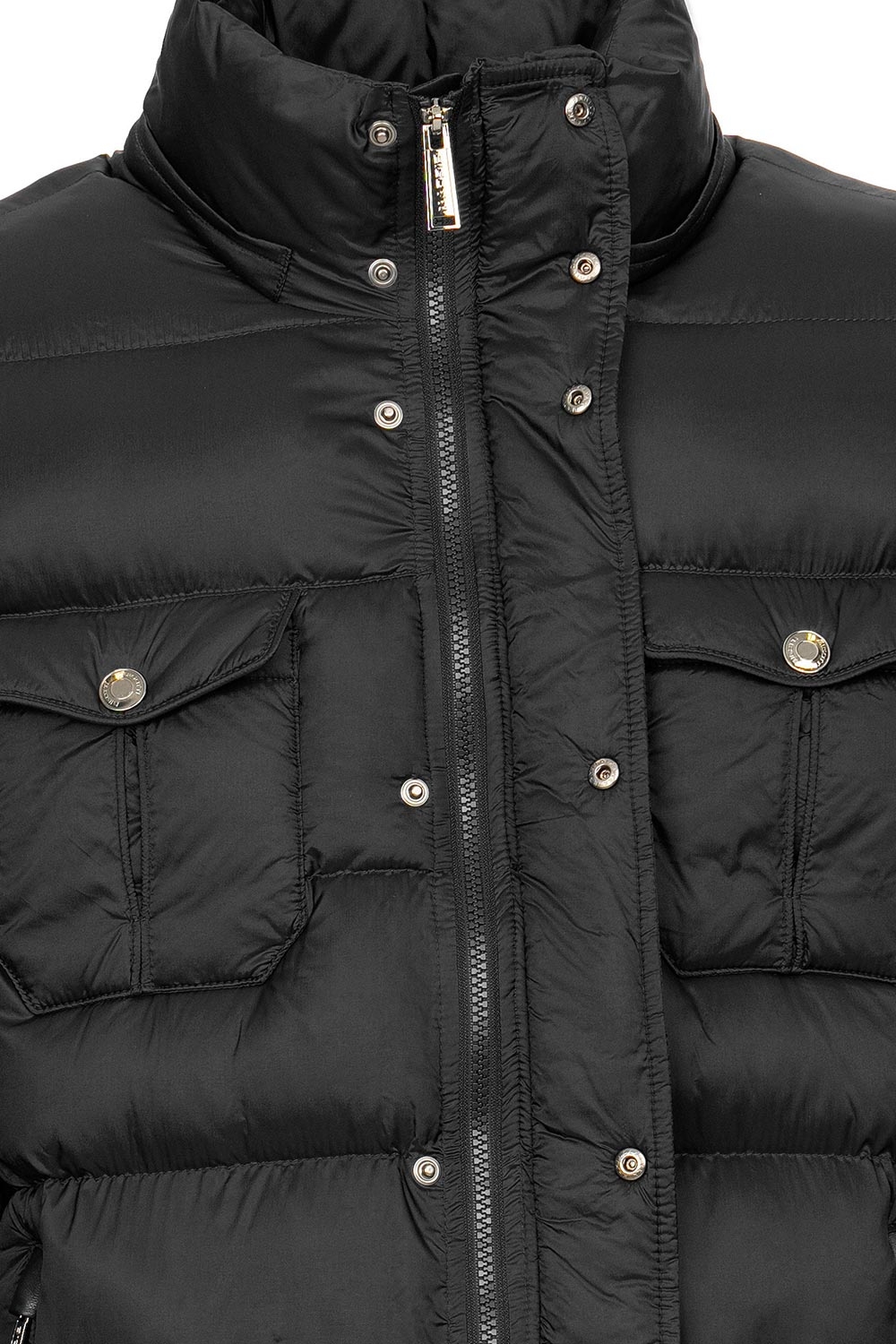 Geaca slim neagra uni cu gluga detasabila 2