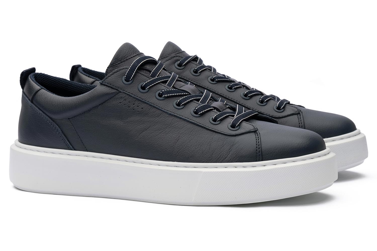 Sneakers bleumarin piele naturala 0
