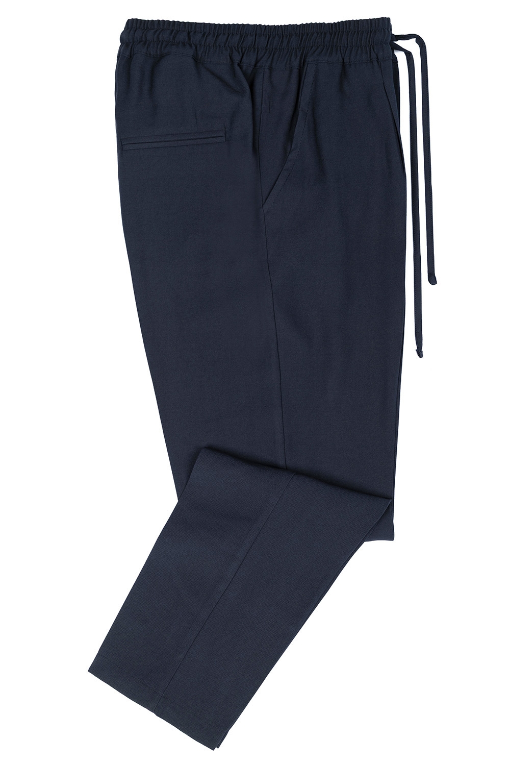 Pantaloni regular bleumarin uni 1