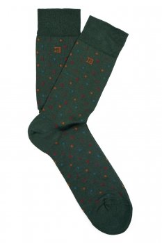 Sosete verzi print geometric