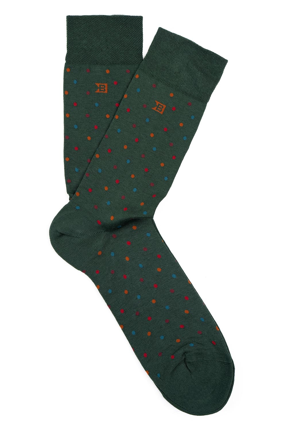 Sosete verzi print geometric 0