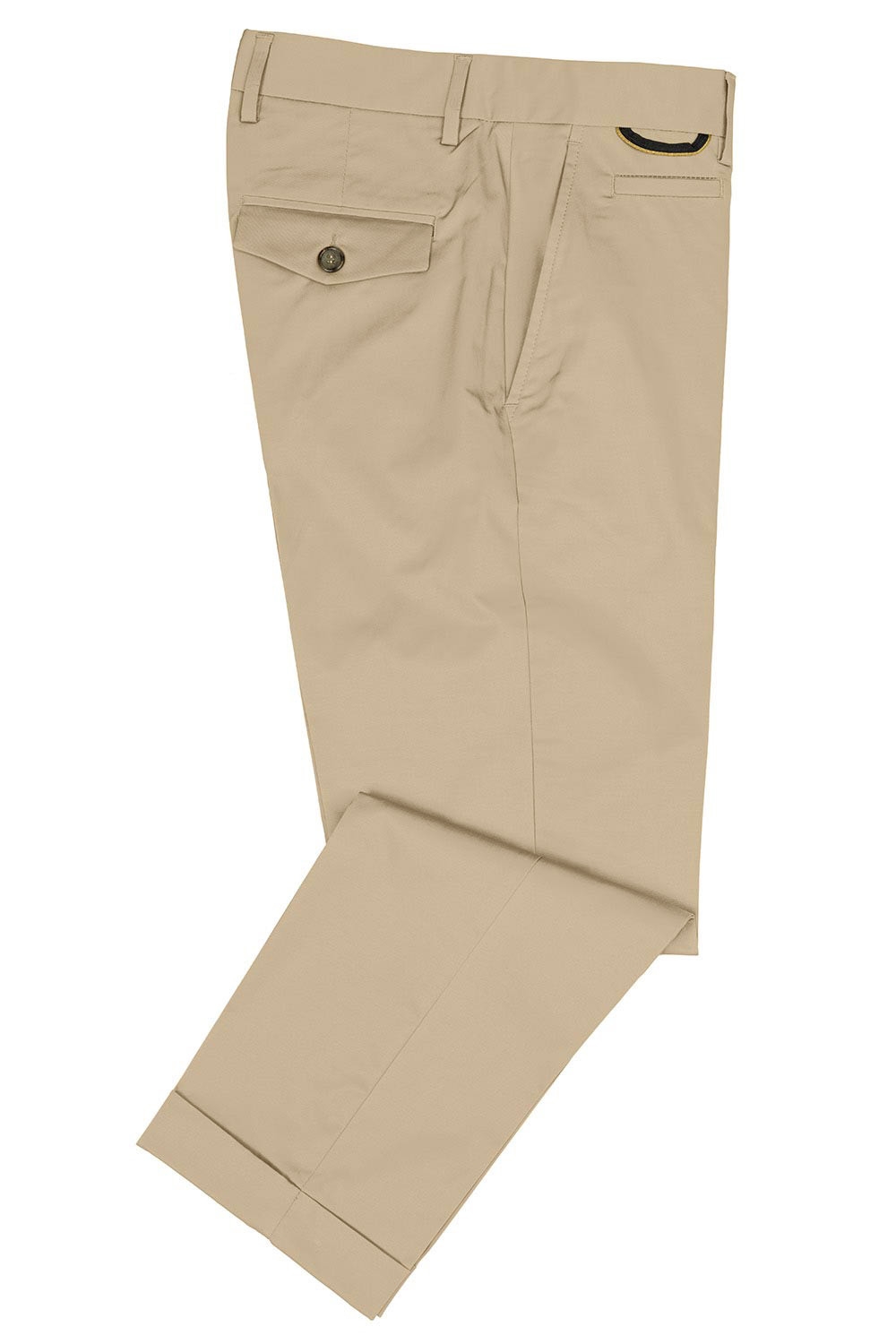 Pantaloni slim bej uni 1