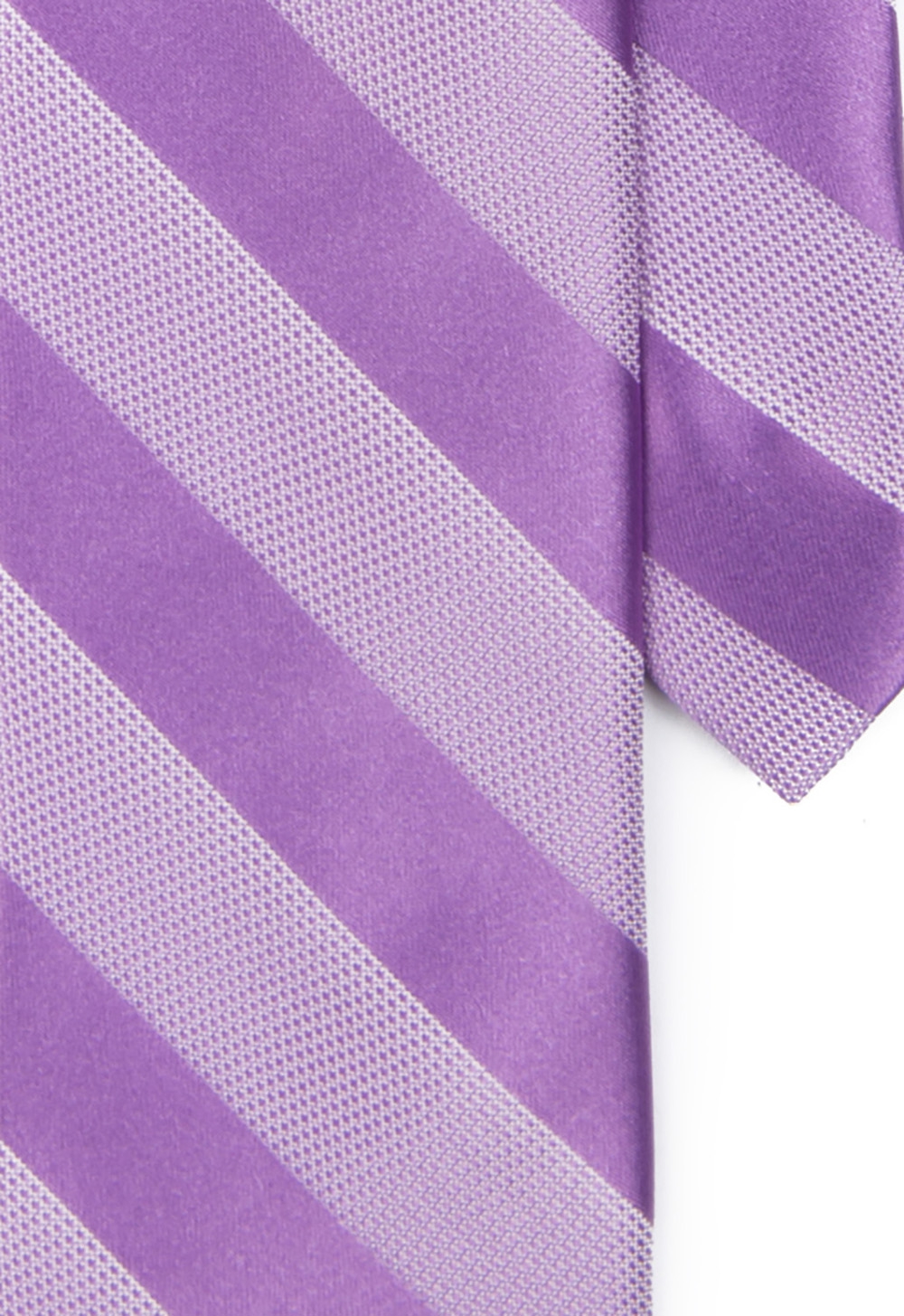 Cravata clasica poliester lila fals uni 1