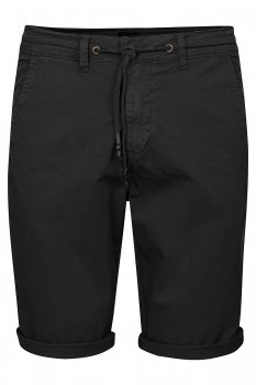 Pantaloni scurti slim negri uni