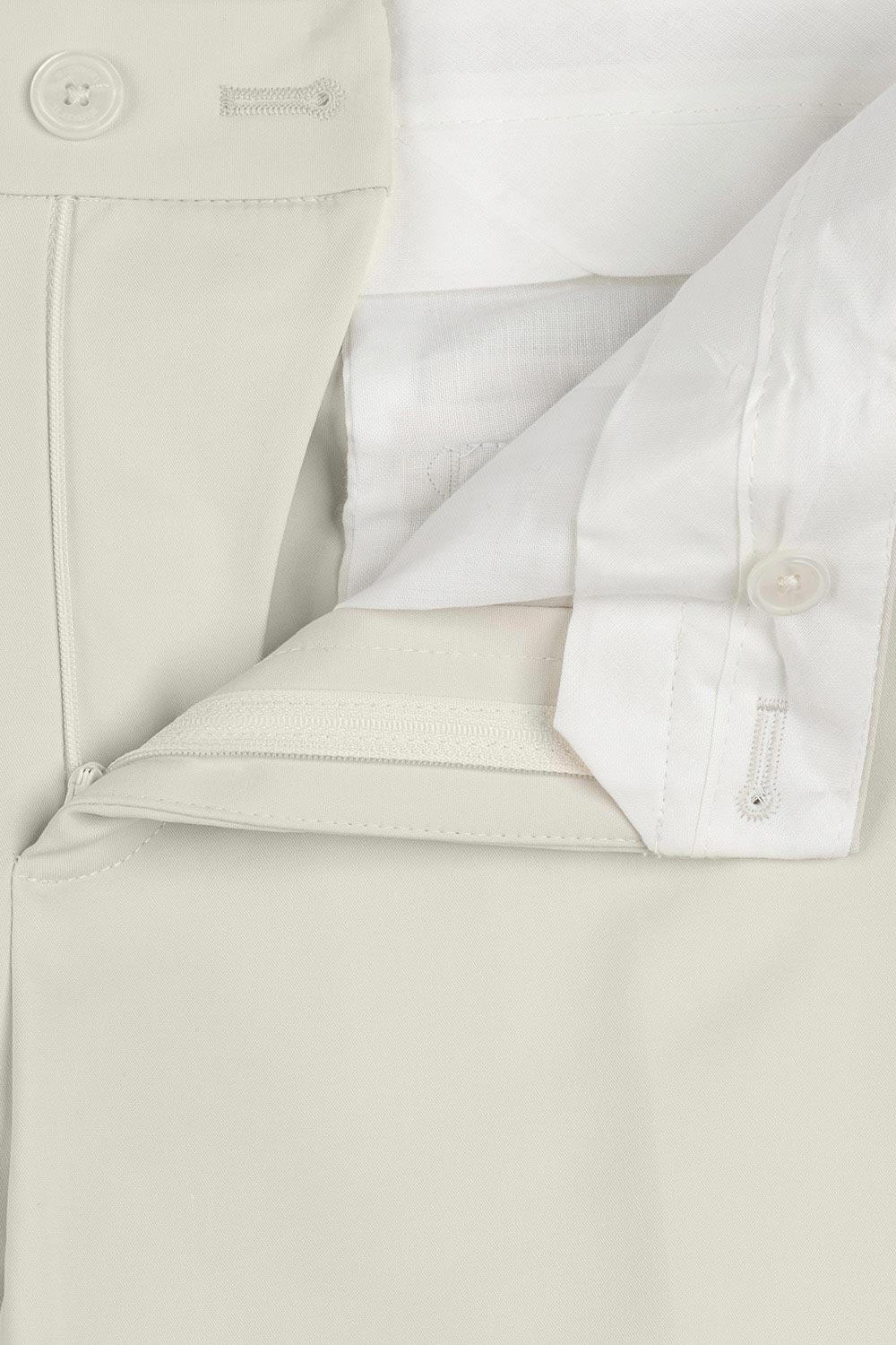 Pantaloni slim bej uni 2