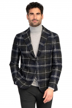 Bleumarin+gri blazer