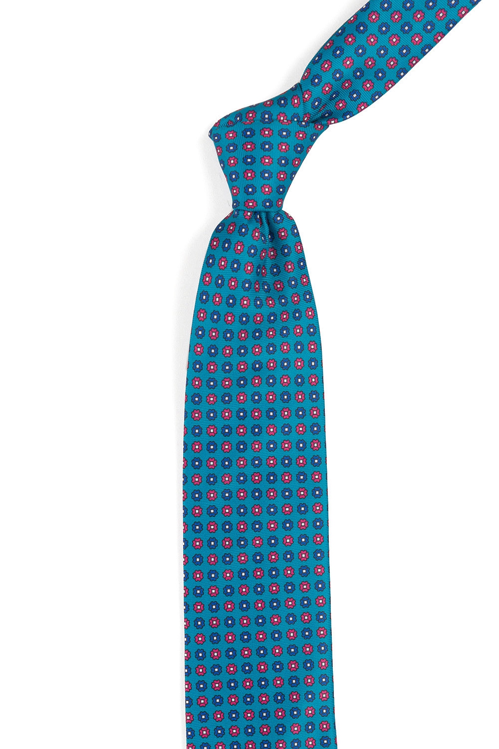 Cravata albastra print geometric 1