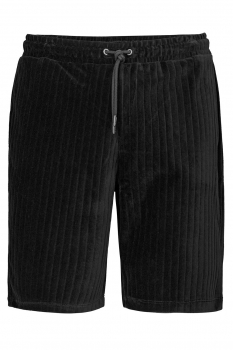 Pantaloni scurti oversize negri uni