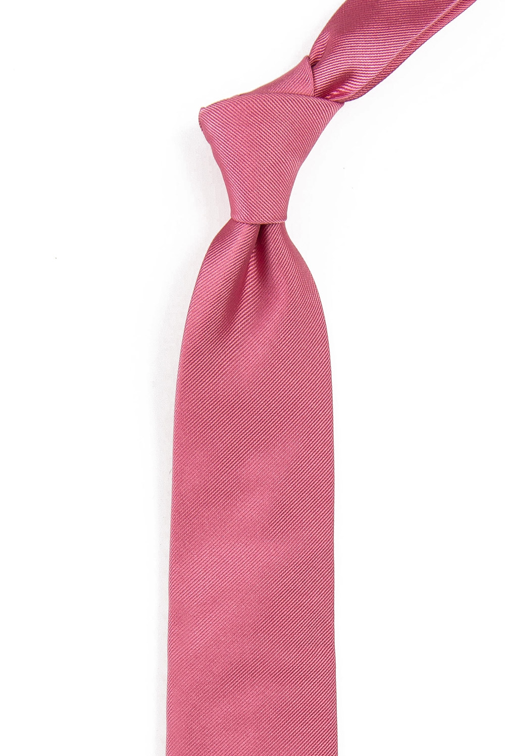Cravata matase tesuta roz uni 1