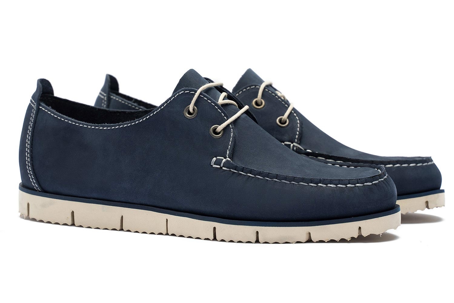 Boat shoes bleumarin piele nabuc 0