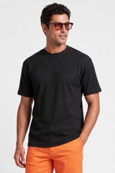 Tricou oversize negru uni
