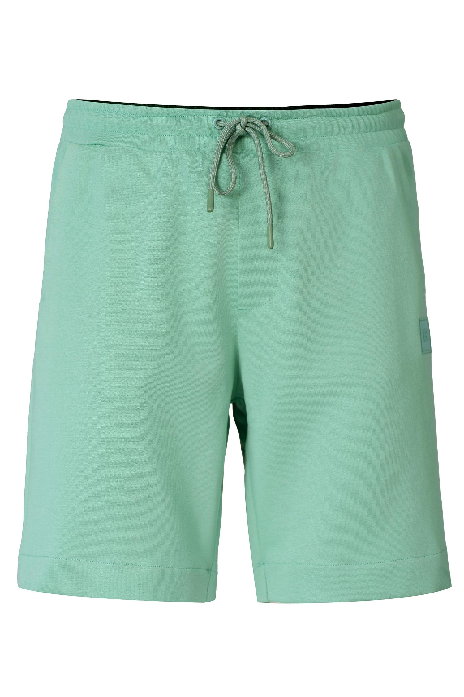 Pantaloni scurti slim verde deschis uni 0