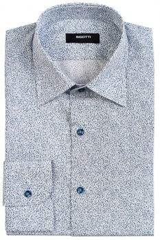 Camasa slim alba print floral