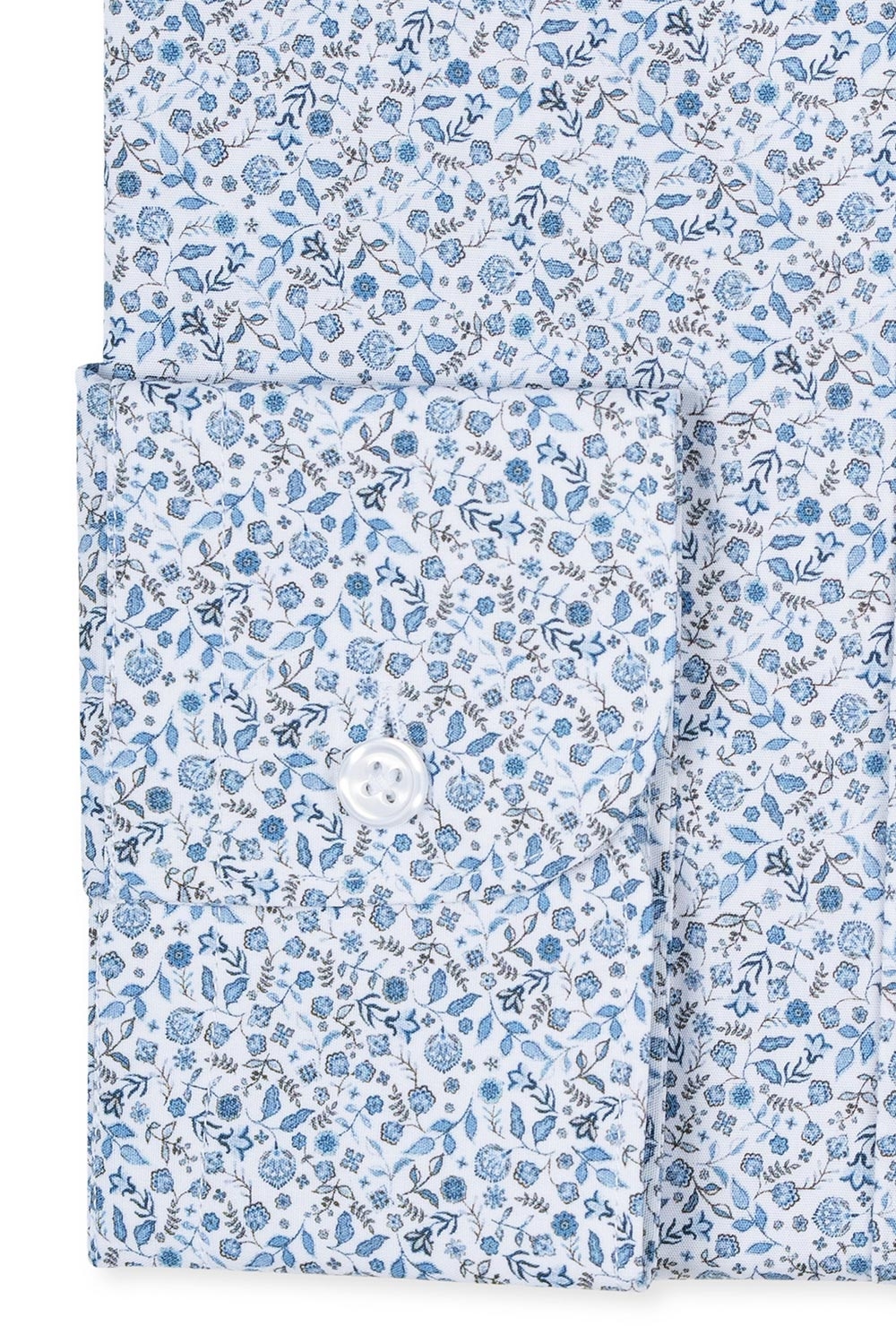 Camasa shaped alba print floral 2