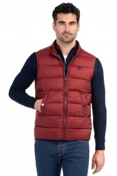 Slim body red plain waistcoat