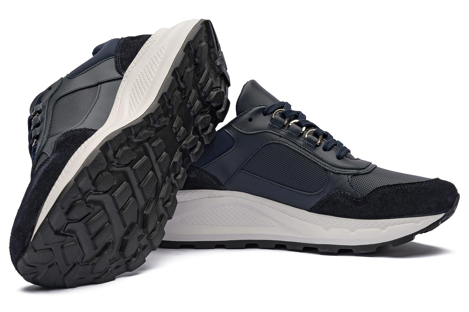 Navy neopren, piele intoarsa, piele mata shoes 1