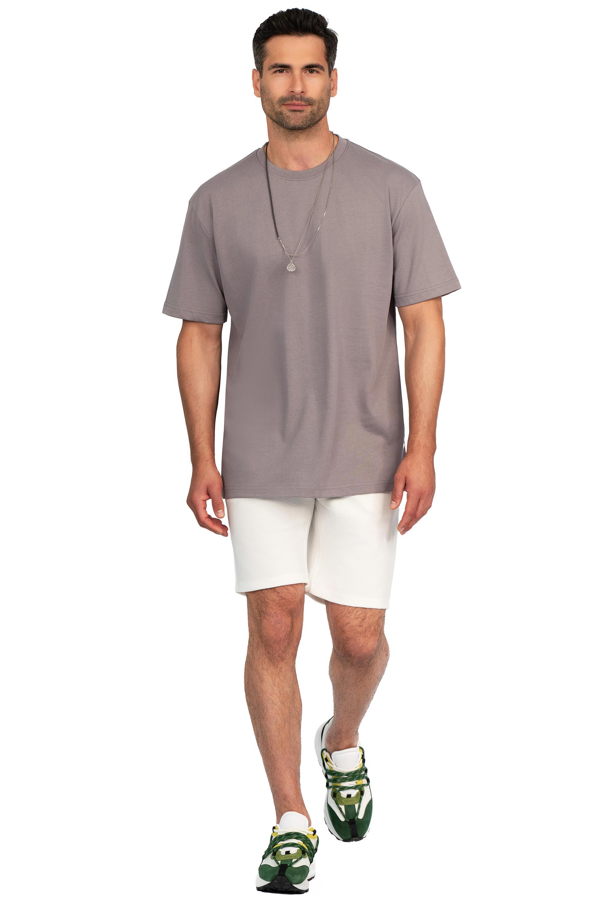 Grey plain t-shirt 3