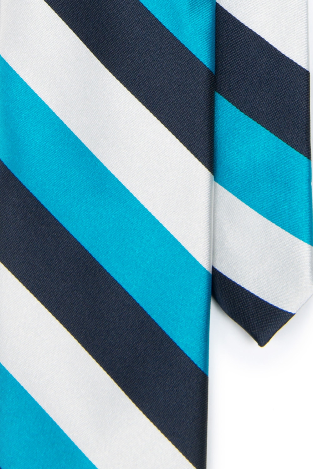 Cravata poliester bleu cu dungi 1