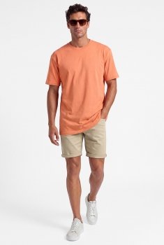 Pantaloni scurti slim bej uni