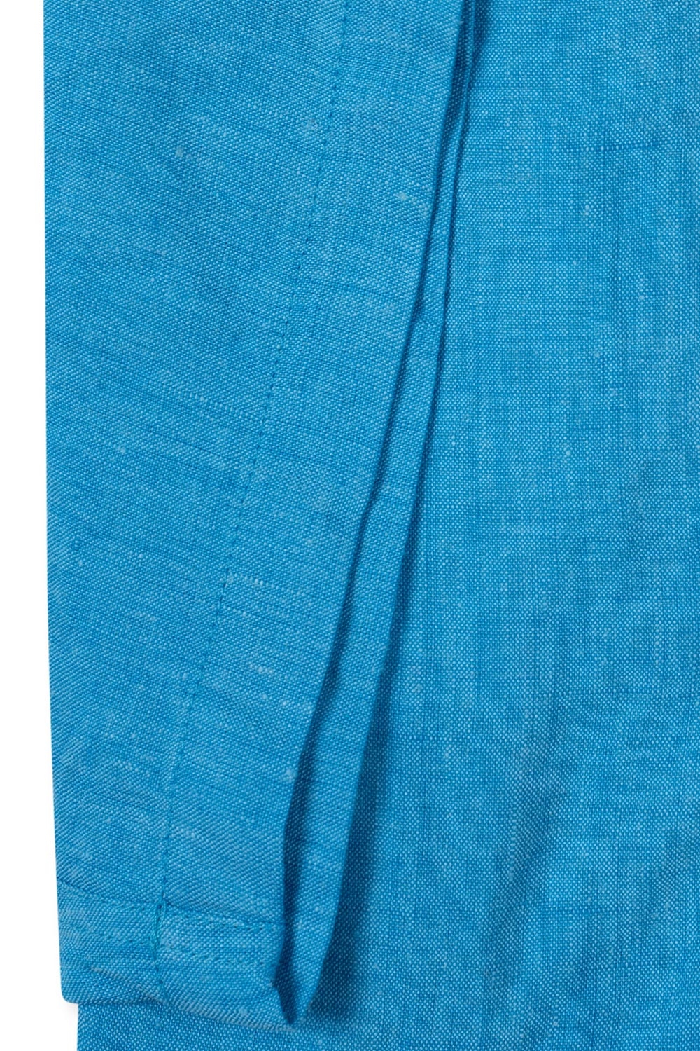 Camasa din in shaped bleu uni 2