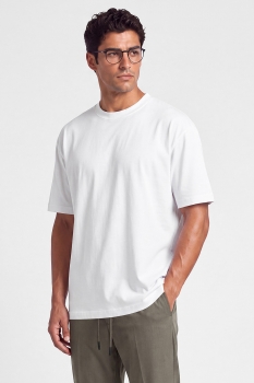 Tricou oversize alb uni