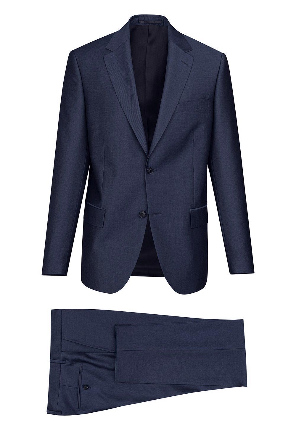 Costum slim conti bleumarin uni 0