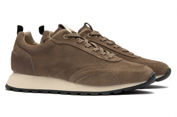 Sneakers bej piele naturala