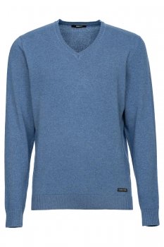 Slim body navy sweater